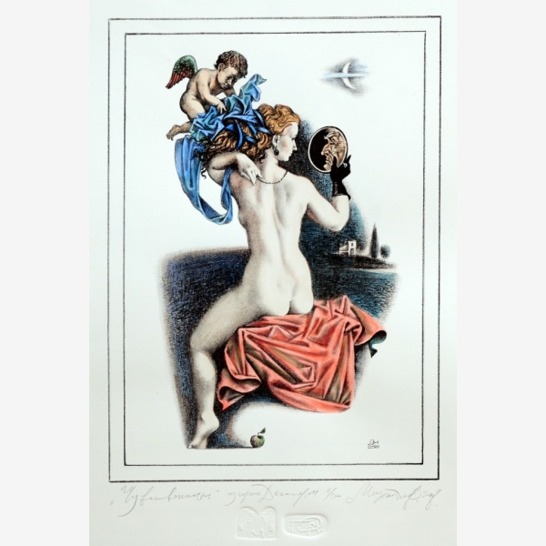C_Oleg Mikhailov, The Decameron-Sensuality 十日談-性, 2008, Coloured of Watercolour 水彩紙本, 40 cm x 30 cm, Ed 2