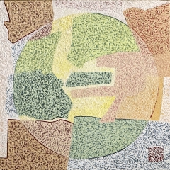 A_WJX2024005_Jian 王建曉, Traces of Time 歲月有痕, 2024, Oil on Canvas 油彩布本, 80 cm x 80 cm, HK$50,000