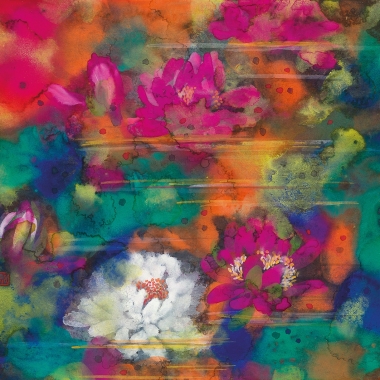 C_Lam Tian Xing 林天行, Elegance 蓮姿, 2018, Ink Colour on Rice Paper 水墨設色紙本, 45 cm x 53 cm, HKD 71,500