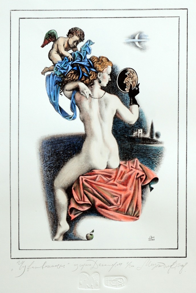C_Oleg Mikhailov, The Decameron-Sensuality 十日談-性, 2008, Coloured of Watercolour 水彩紙本, 40 cm x 30 cm, Ed 2