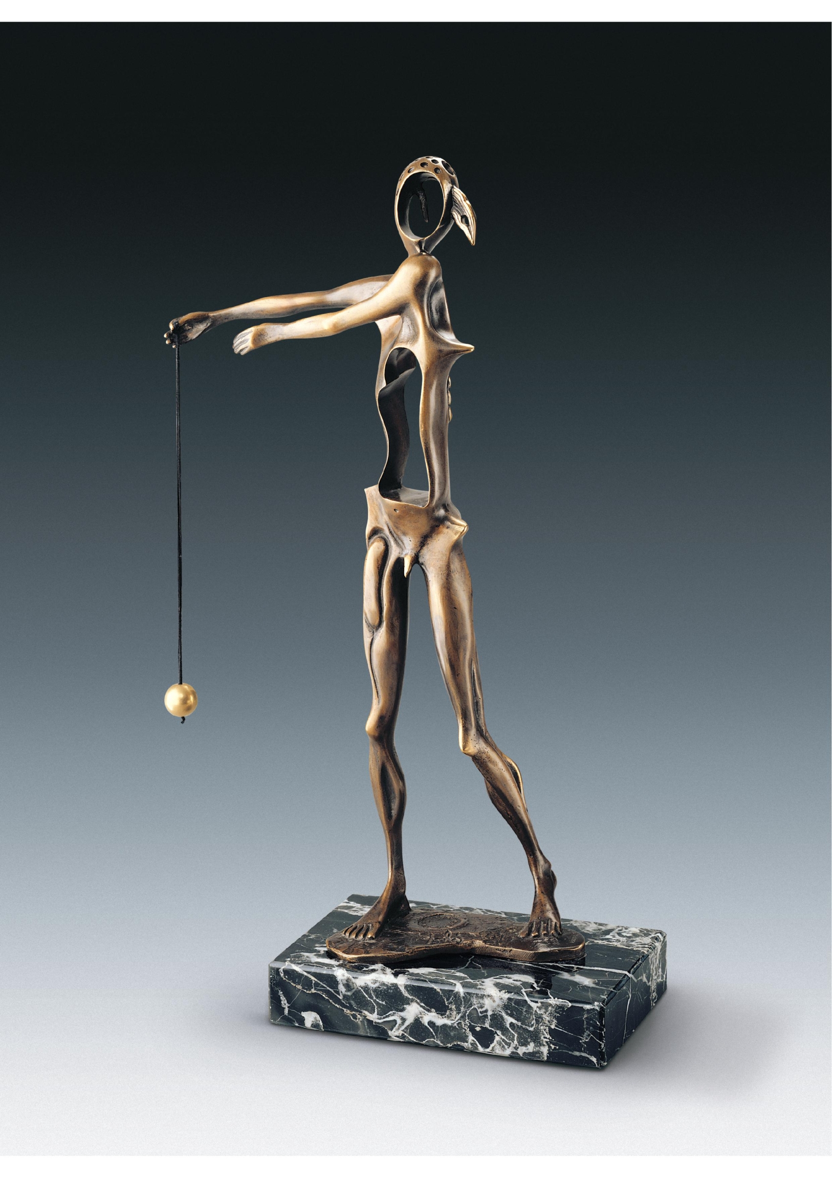 (Home)R_Salvador Dali 達利, Homage to Newton 向牛頓致敬, 1980, Bronze 青銅, 35 cm (H),